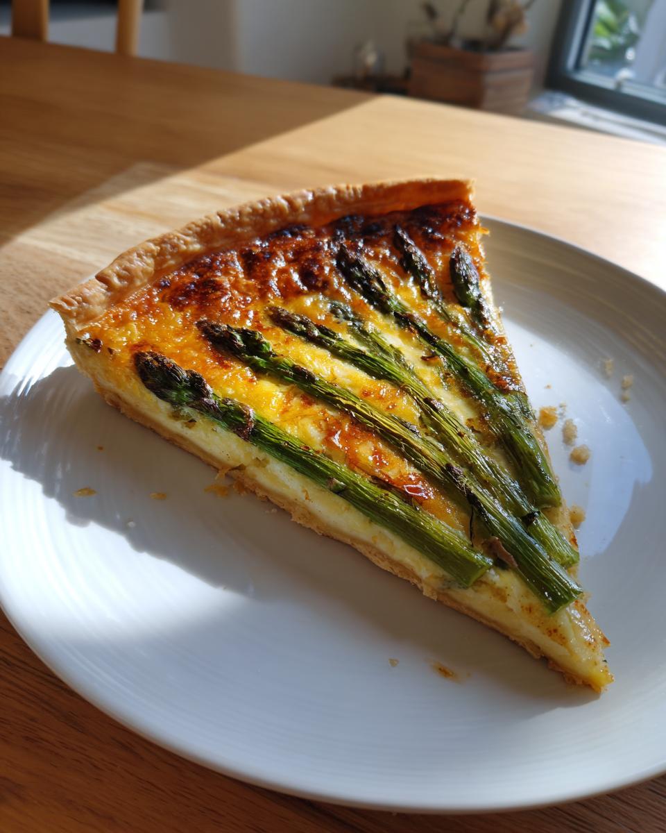 Asparagus puff pastry tart - detail 2