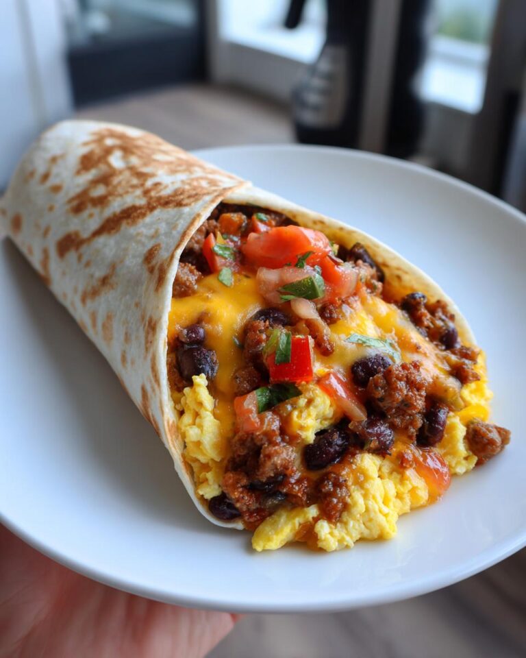 Breakfast burrito meal prep