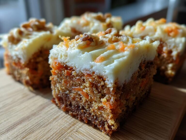 Carrot cake cheesecake bars