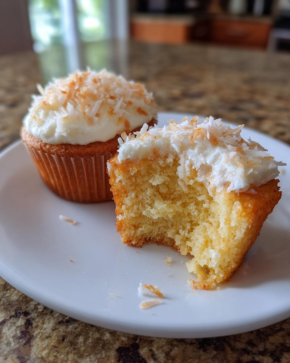 Coconut lime cupcakes - detail 2