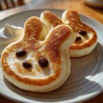 Easter bunny pancakes