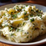 Garlic herb mashed potatoes