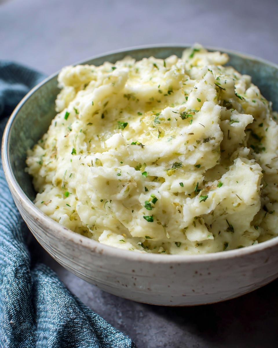 Garlic herb mashed potatoes - detail 3