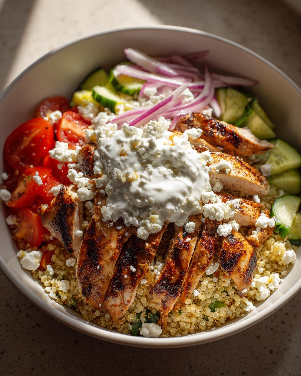 Greek chicken bowls - detail 3