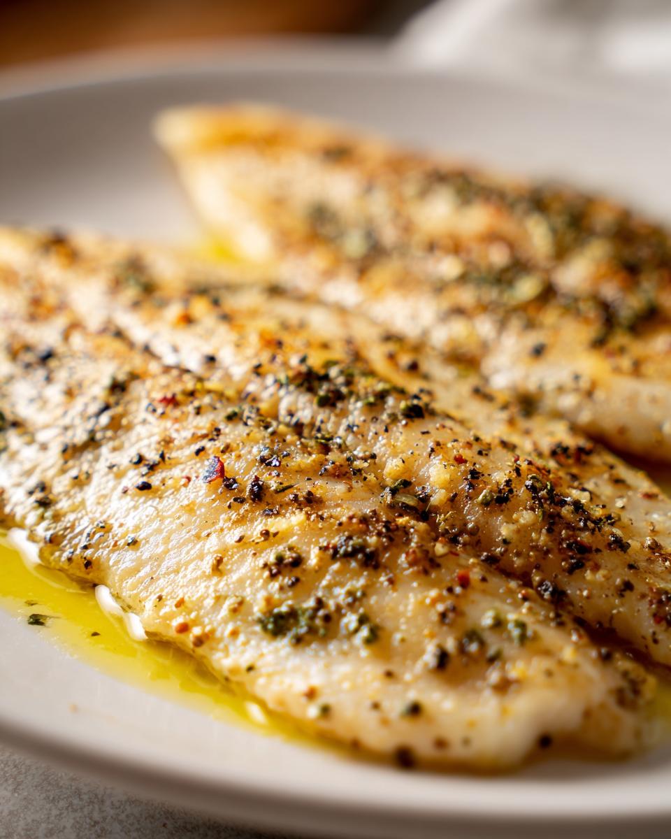 Lemon pepper tilapia - detail 2