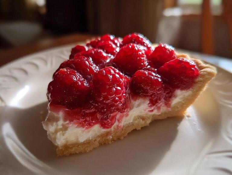 Lemon raspberry tart