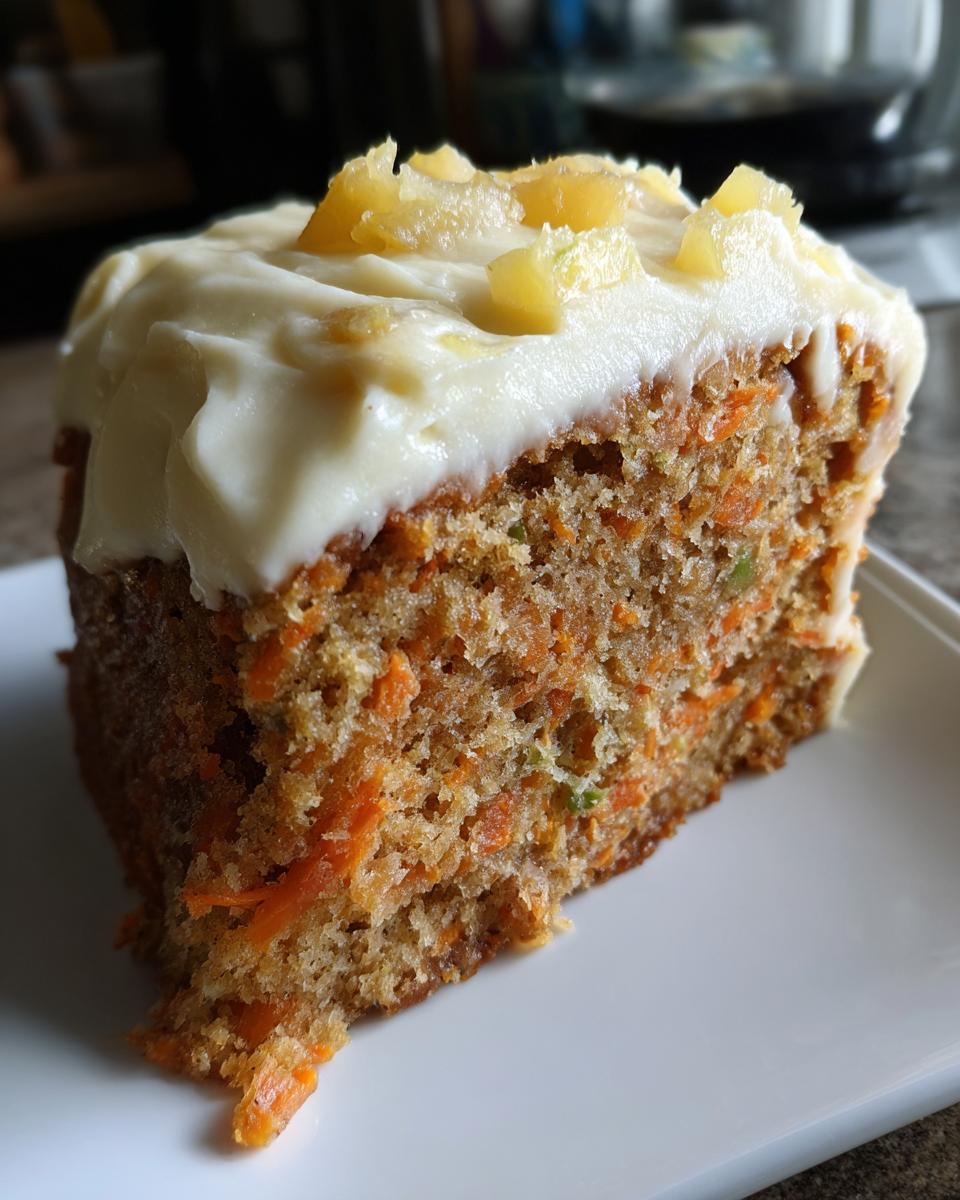 Pineapple carrot cake - detail 1