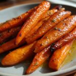 Roasted carrots with honey glaze