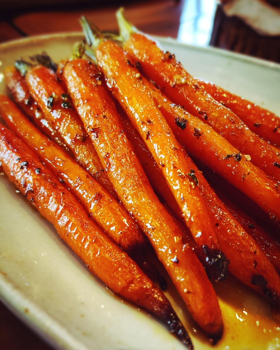 Roasted carrots with honey glaze - detail 2