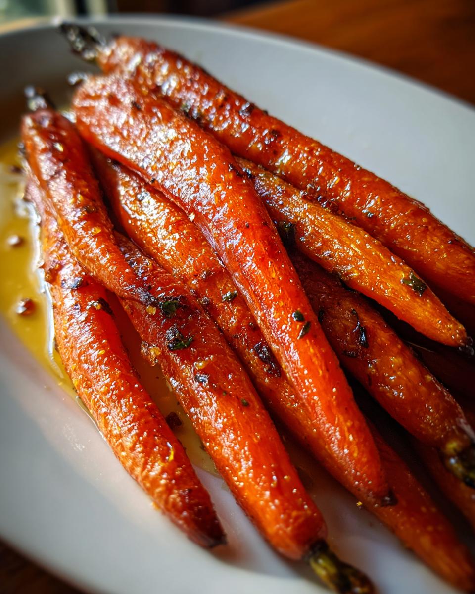 Roasted carrots with honey glaze - detail 3