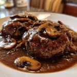 Salisbury steak with mushroom gravy