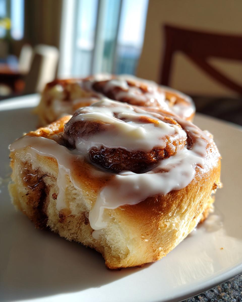 Sourdough discard cinnamon rolls - detail 1