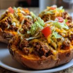 Taco stuffed sweet potatoes