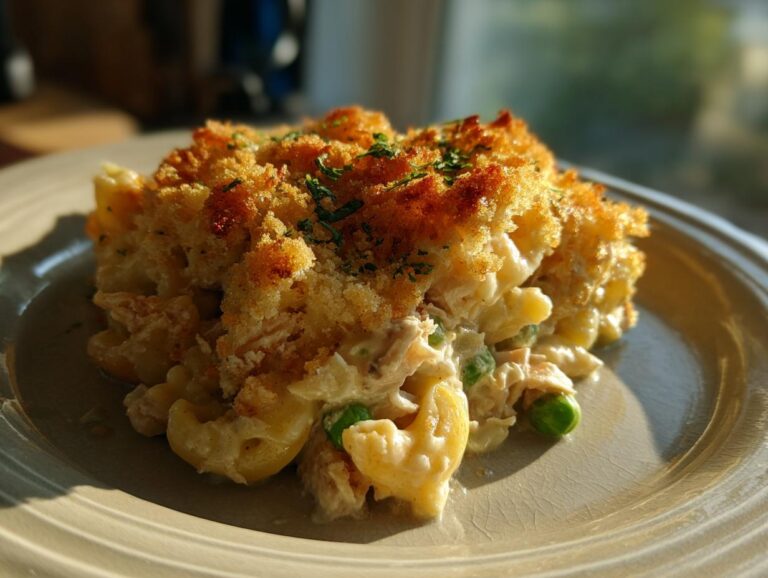 Tuna casserole with noodles