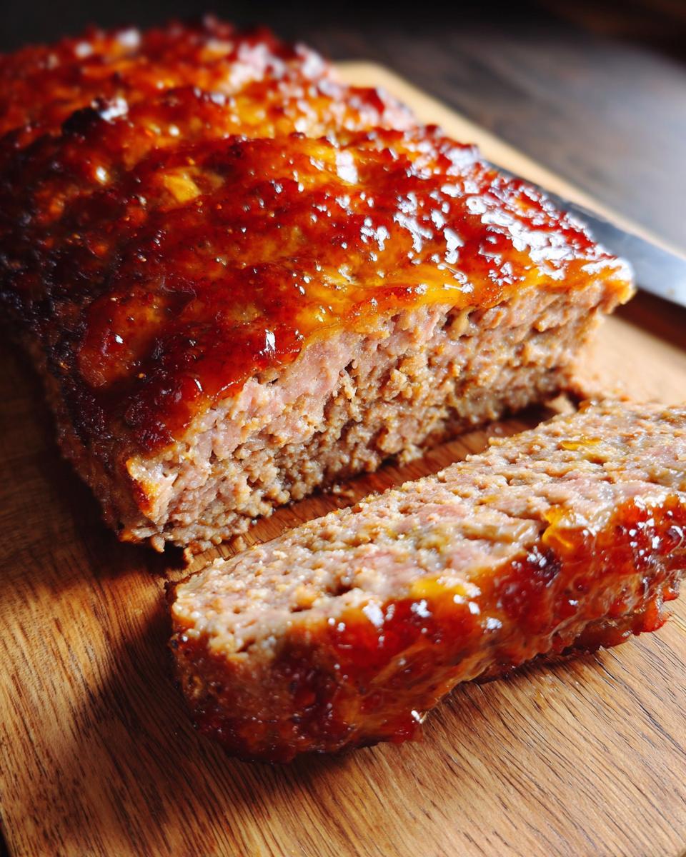 Turkey meatloaf brown sugar glaze - detail 2