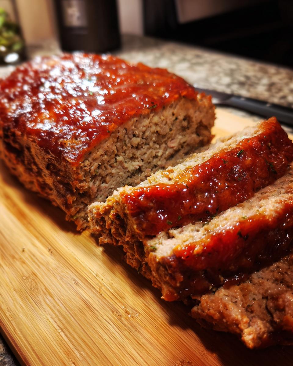 Turkey meatloaf brown sugar glaze - detail 3