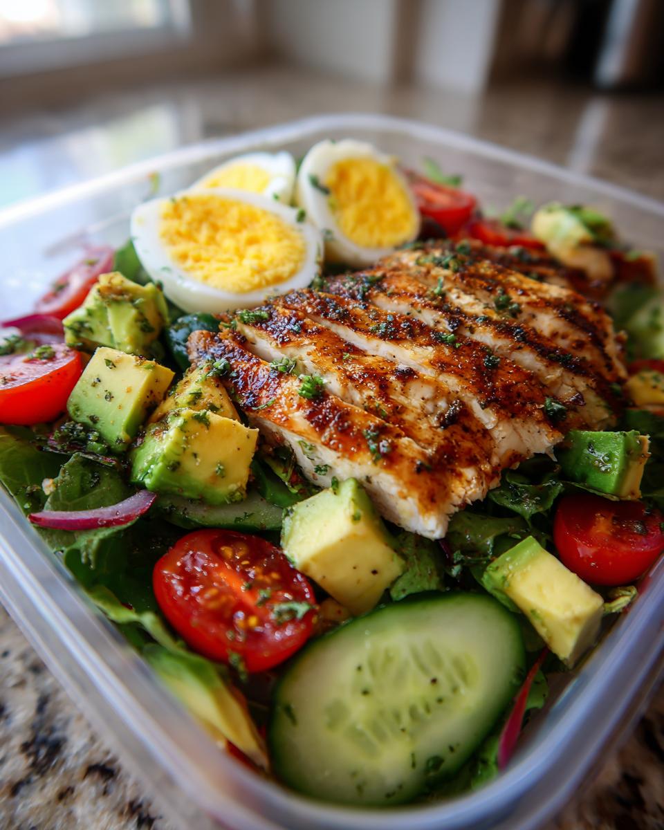 high protein salads for meal prep - detail 2